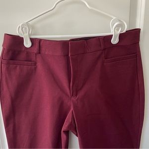 Banana Republic Sloan Cherry Pants NWT